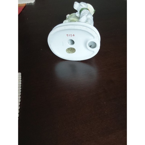 VINTAGE ANDREA BY SADEK GIRL WITH WHITE DOG - BEAUTIFUL CONDITION! - Picture 5 of 5